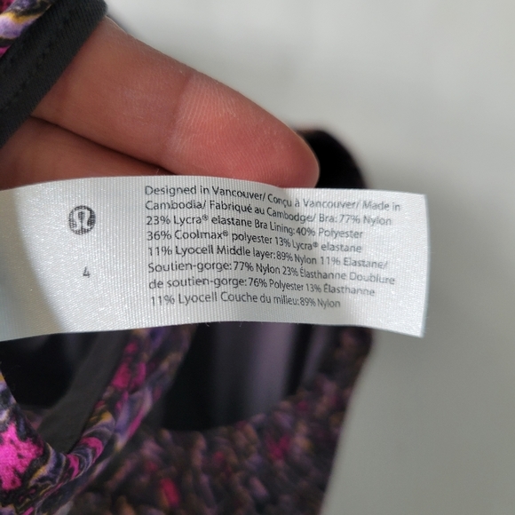 Lululemon Wunder Train Long Line Bra Size 4 NWT - Picture 6 of 6